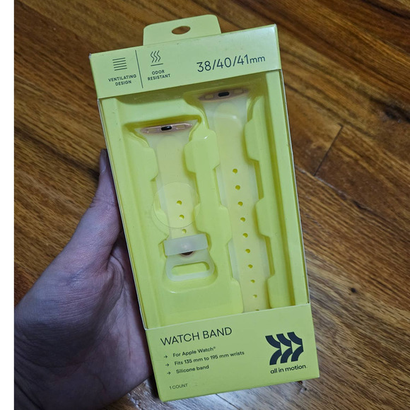 All In Motion Watch Silicone Starless Band Apple 42/44/45mm Independent Yellow - Picture 1 of 5